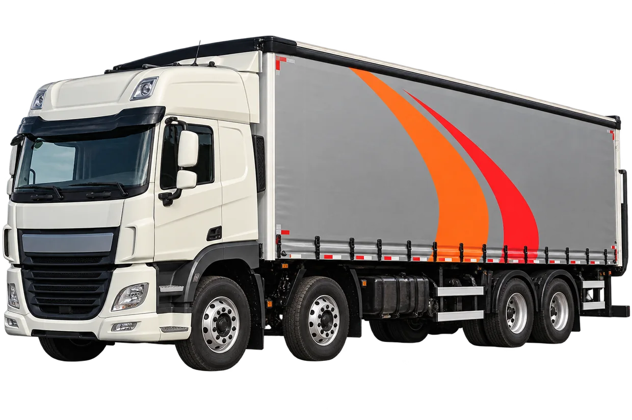 Bi-truck sider — ilustração do veículo